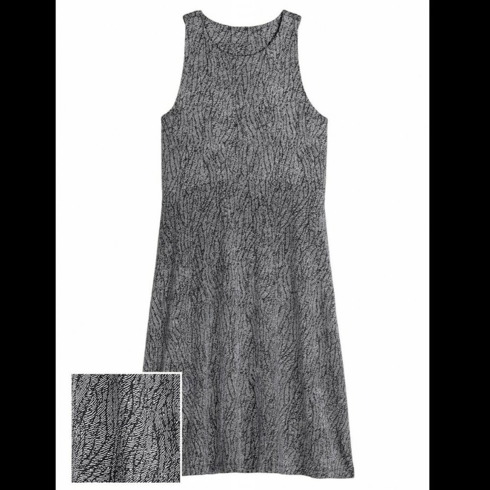 ATHLETA MOJAVE BLACK SLEEVELESS SANTORINI THERA DRESS